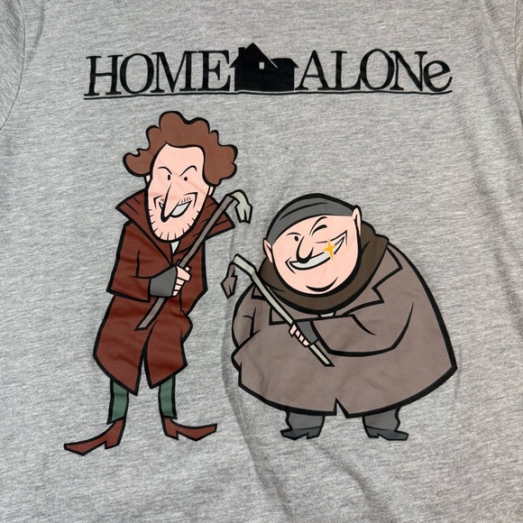 Home Alone Graphic Tee in Gray - Picture 2 of 6